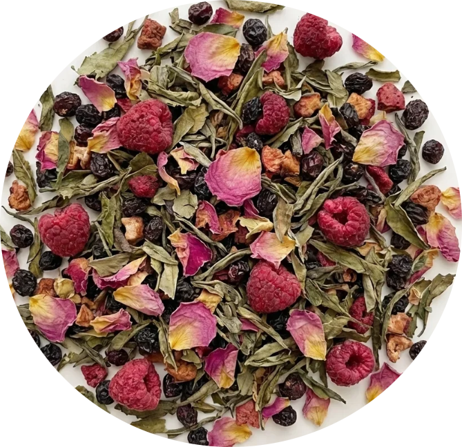 Thé Blanc Groseille, Rose & Framboise BIO